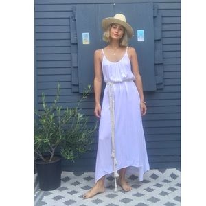 Long white maxi dress!